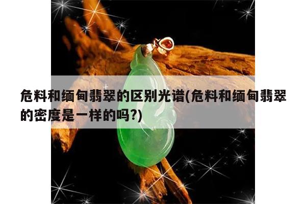 危料和缅甸翡翠的密度是一样的吗?-危料和缅甸翡翠的区别光谱