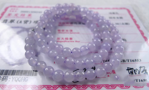 紫罗兰翡翠项圈-尽显东方女性共同气质