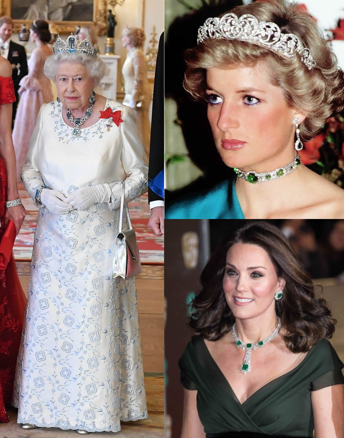 英国王室的女人最爱的绿宝石首饰，女王戴安娜王妃和凯特王妃都爱