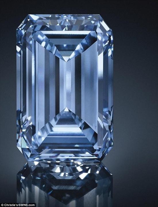 翡翠项坠一对鉴定世界最大蓝钻将拍卖估值超2.8亿