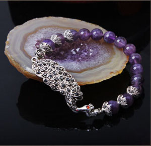 天然紫水晶手链