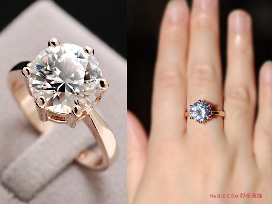 大克拉级钻石戒指是婚戒首选